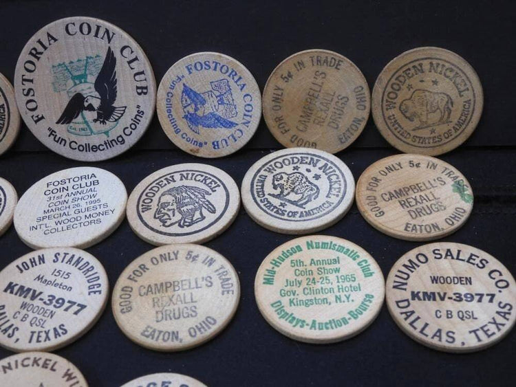 24 Wooden Nickels
