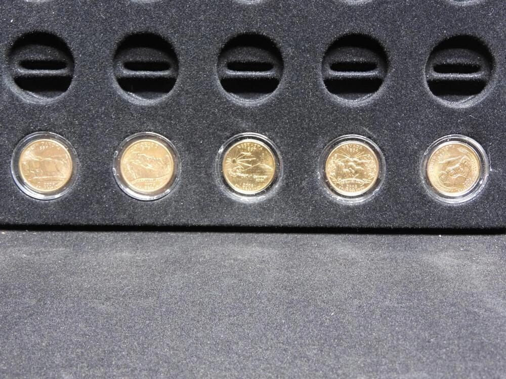 50-Presidential Dollar In Wooden Case