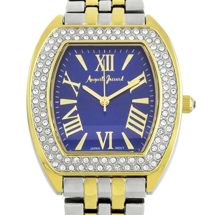 Auguste Jaccard 34mm Case Crystal Bezel Watch