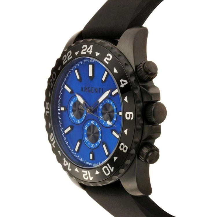 Argenti Mens Santero Chronograph Black Watch
