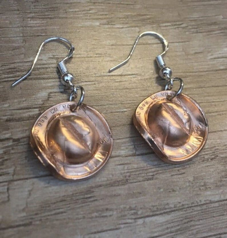 Cowboy Hat- Earrings- QUARTER OR PENNY