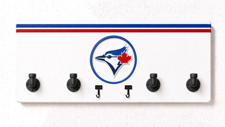 MLB-AL-  Coat Rack, Sports Wall Hooks, Man Cave Coat Hanger, Hockey Fan Gift