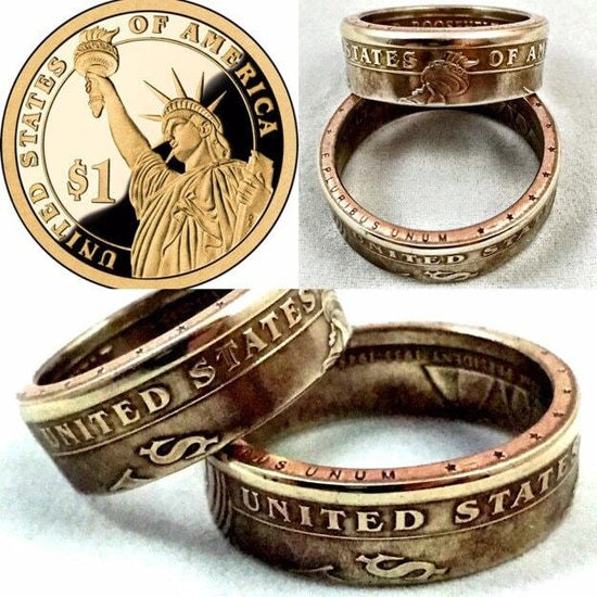 Sacagawea or Liberty Dollar Coin Ring