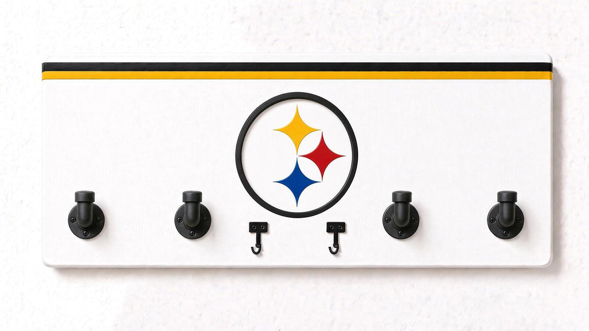 AFC-NFL-  Coat Rack, Sports Wall Hooks, Man Cave Coat Hanger, Football Fan Gift