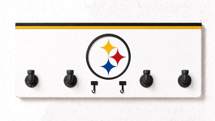 AFC-NFL-  Coat Rack, Sports Wall Hooks, Man Cave Coat Hanger, Football Fan Gift
