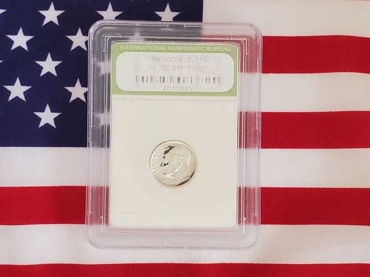 Mixed Dime and Quarter Lot- Some Silver- All Slabbed (9)