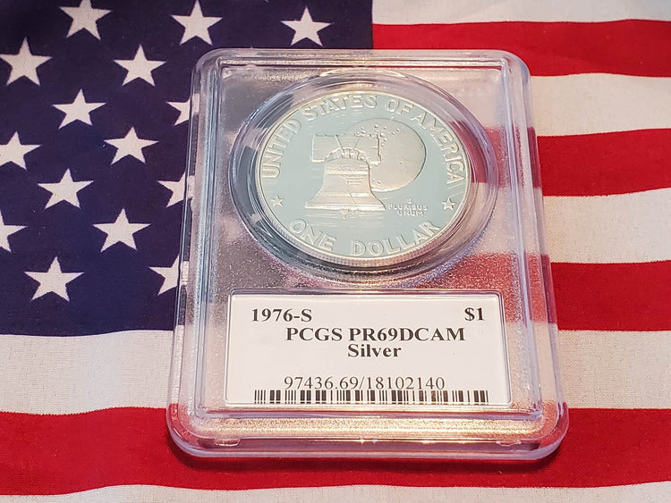 IKE- 1776-1976 Silver Dollar PCGS- PR69