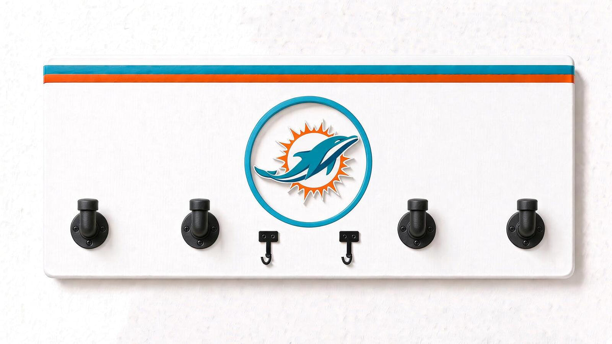 AFC-NFL-  Coat Rack, Sports Wall Hooks, Man Cave Coat Hanger, Football Fan Gift