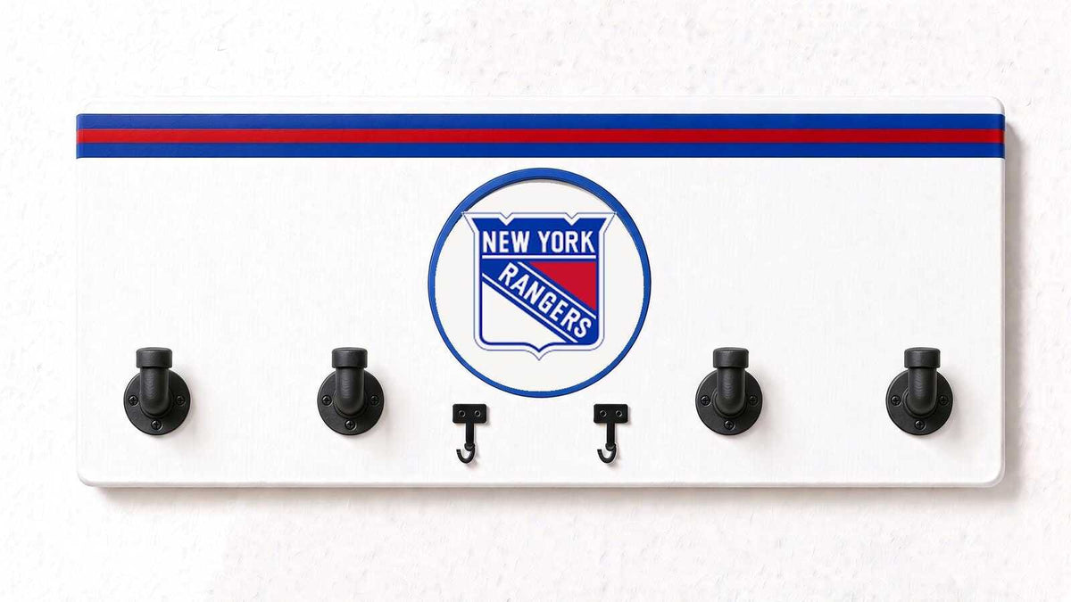 NHL-EAST-  Coat Rack, Sports Wall Hooks, Man Cave Coat Hanger, Hockey Fan Gift