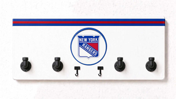 NHL-EAST-  Coat Rack, Sports Wall Hooks, Man Cave Coat Hanger, Hockey Fan Gift