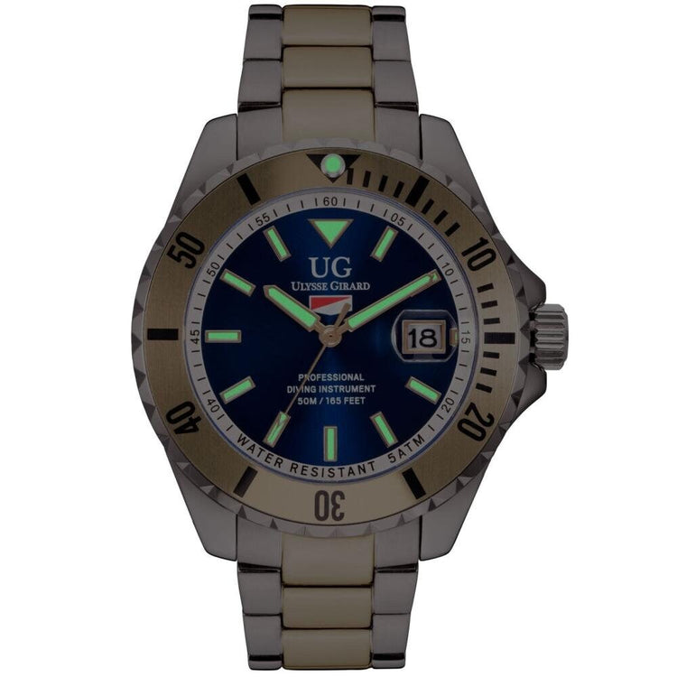 Ulysse Girard Men's Sport Dive 42mm Case Watch