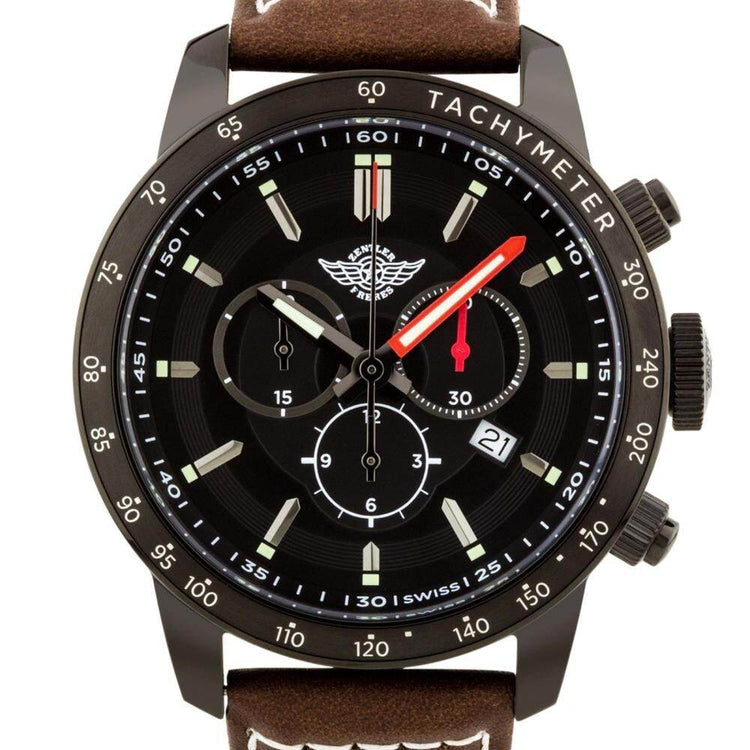 Zentler Freres Oracle 45mm Case Swiss Chronograph