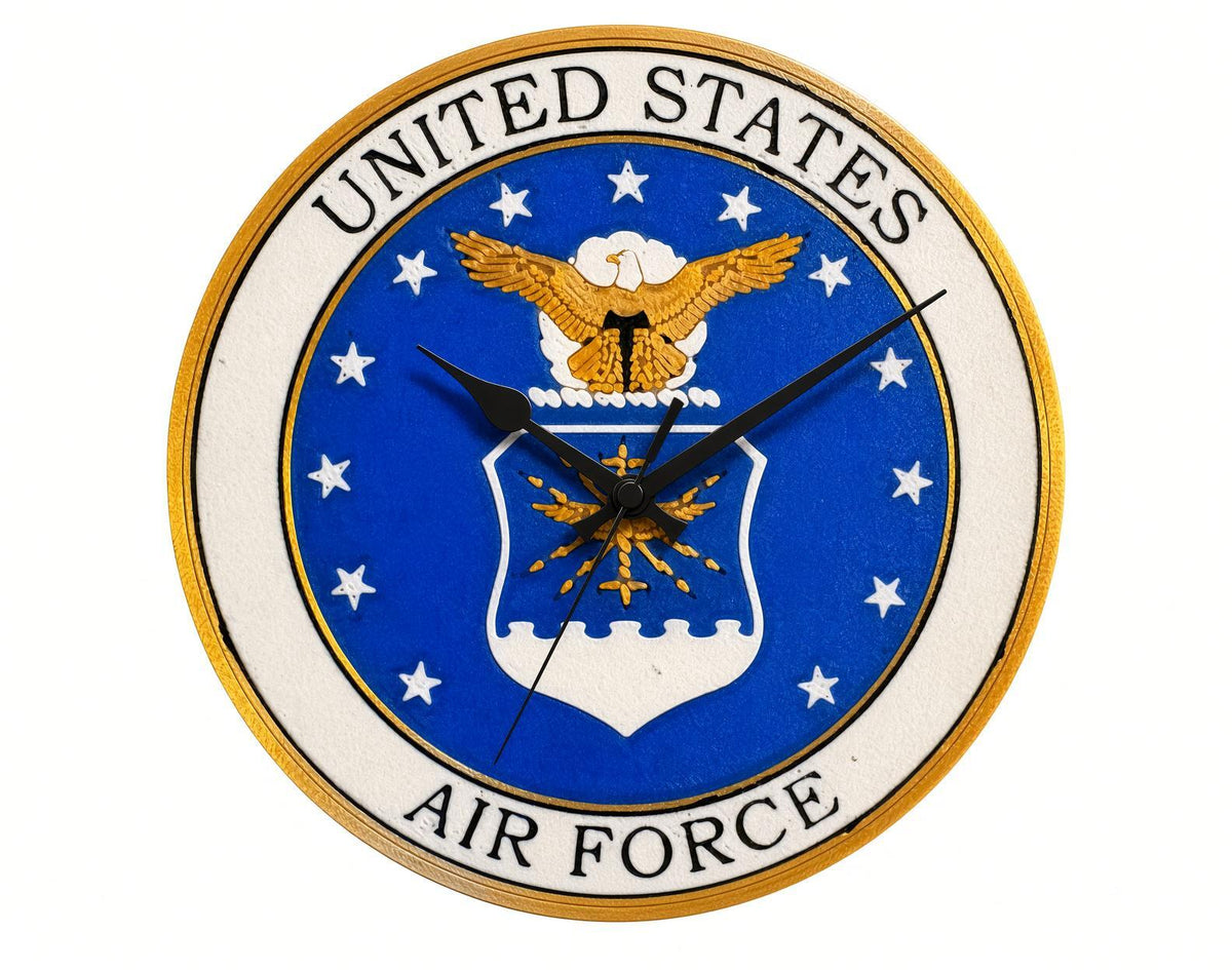 All 4 Branches Military Emblem Wall Clocks- Army-Navy-Air Force-Marines