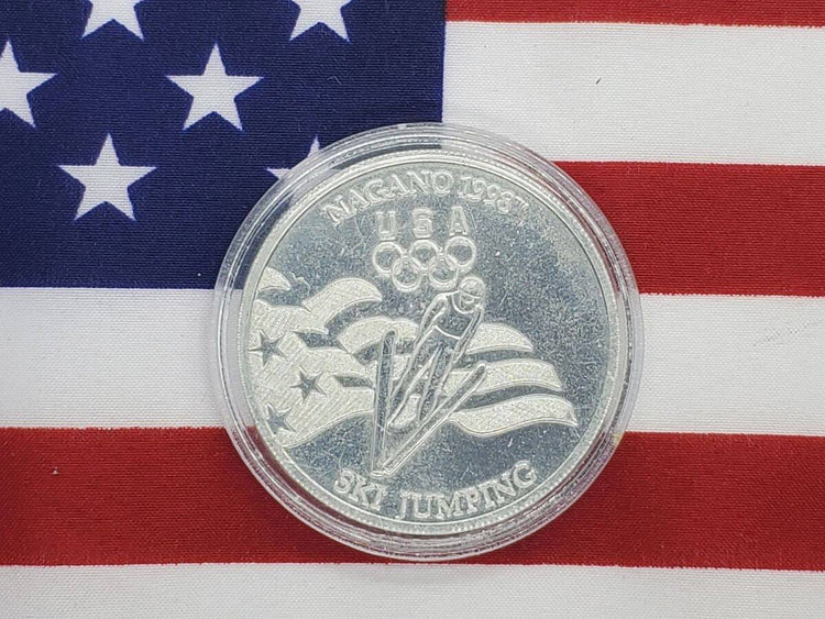 Nagano 1998- USA Olympics Ski Jumping Coin