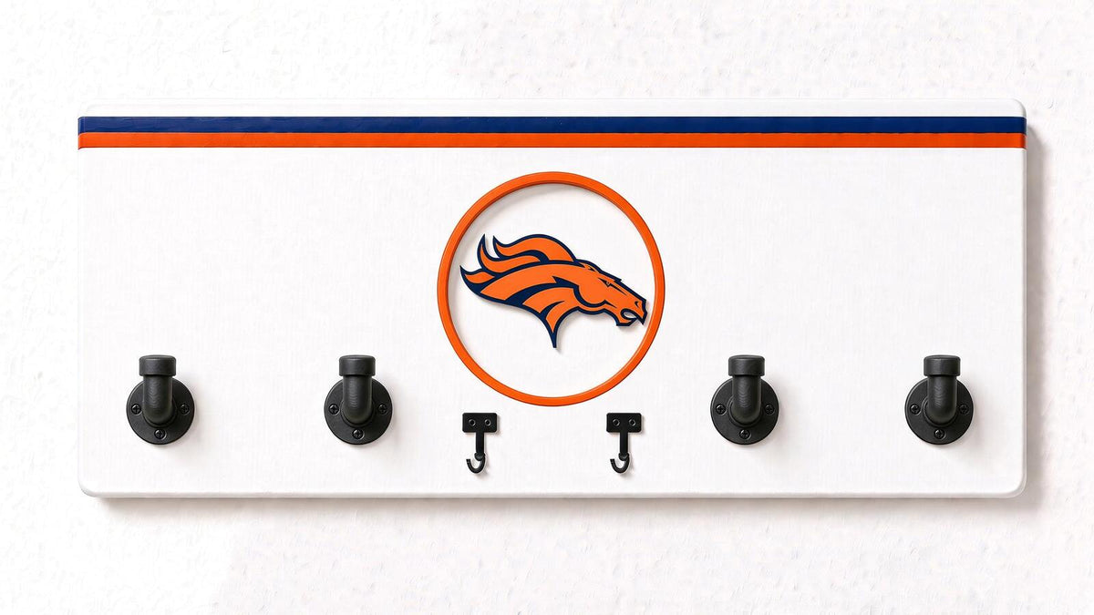 AFC-NFL-  Coat Rack, Sports Wall Hooks, Man Cave Coat Hanger, Football Fan Gift