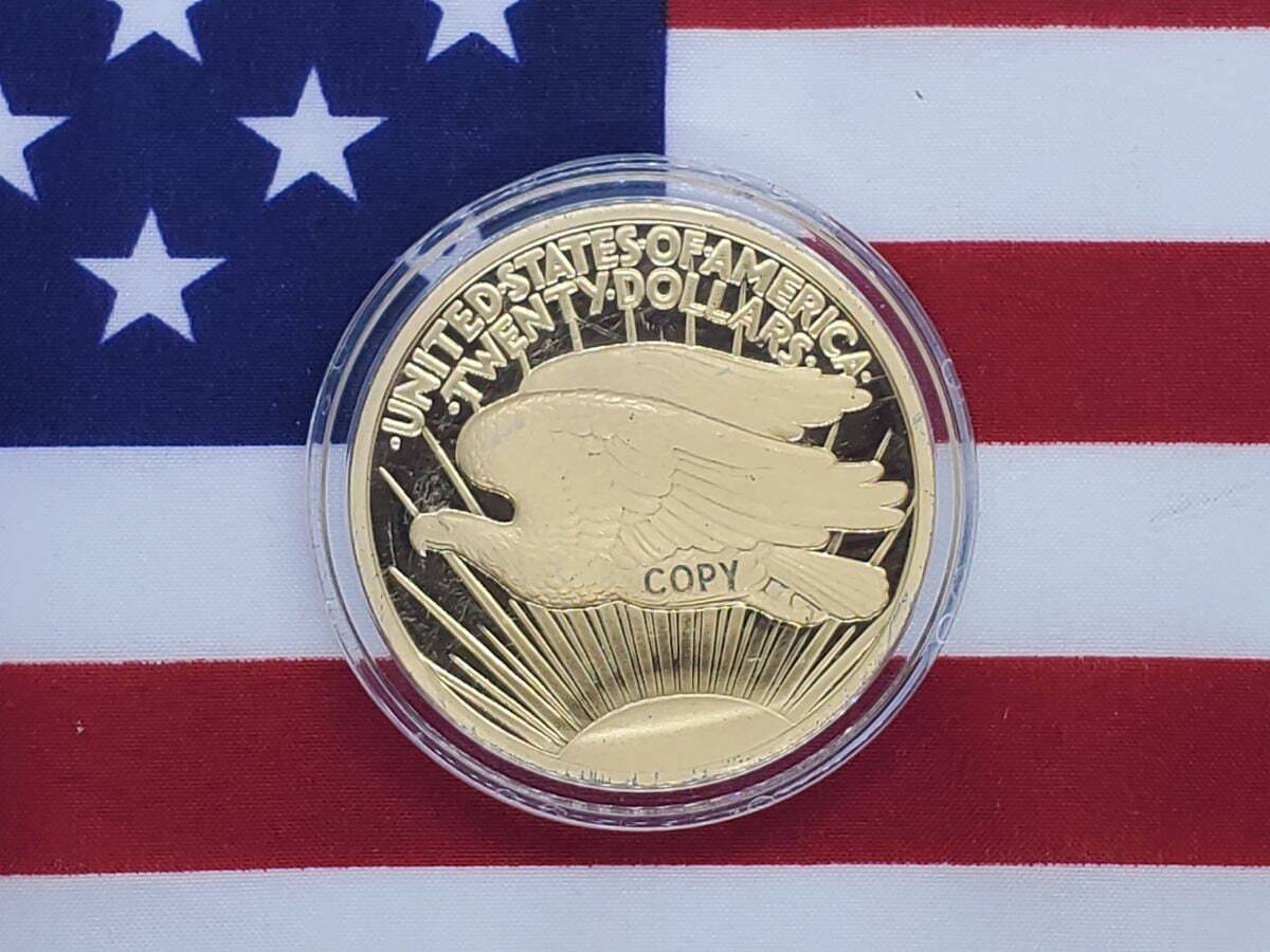 St Gaudens- Clad 20 Gold Coin
