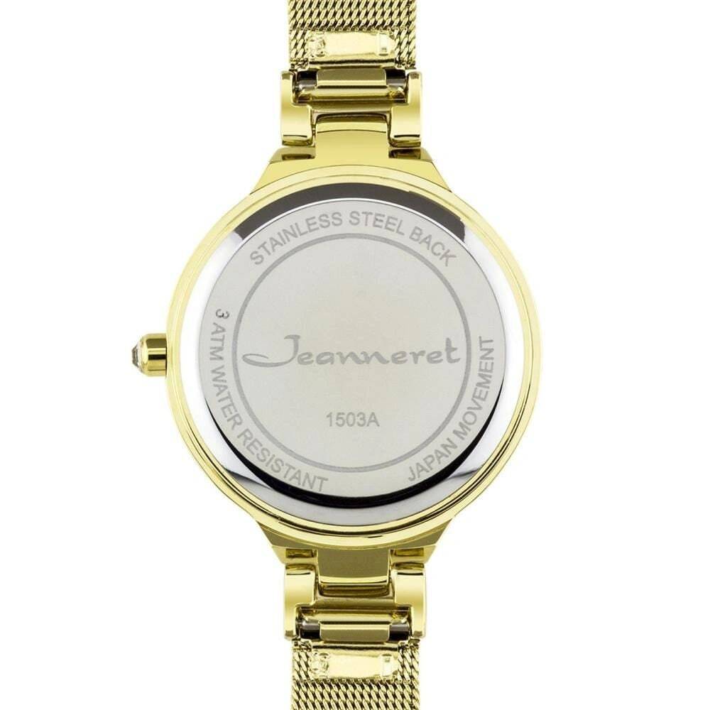 Jeanneret 34mm Case Crystal Bezel Mesh Band Watch