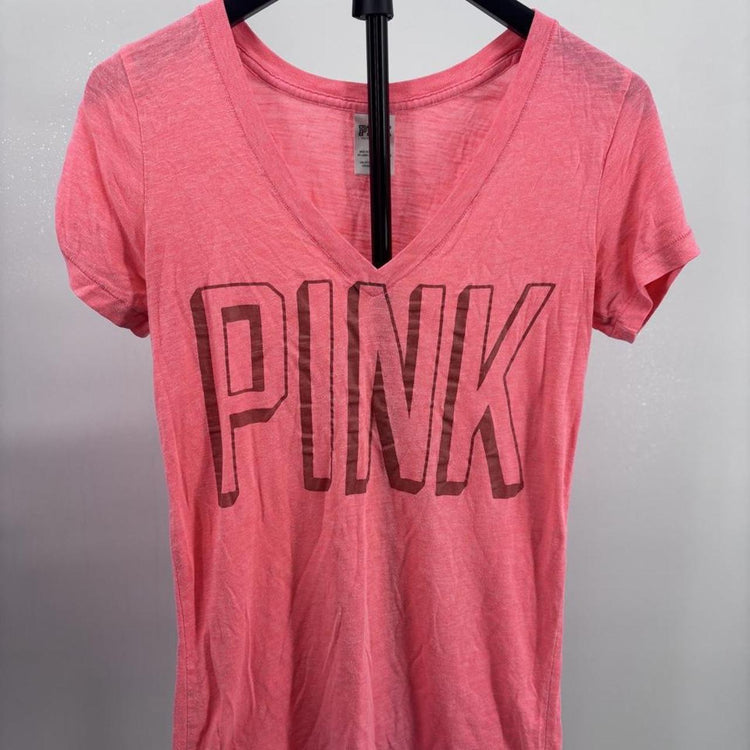 Victoria’s Secret PINK Women’s V-Neck Graphic T-Shirt