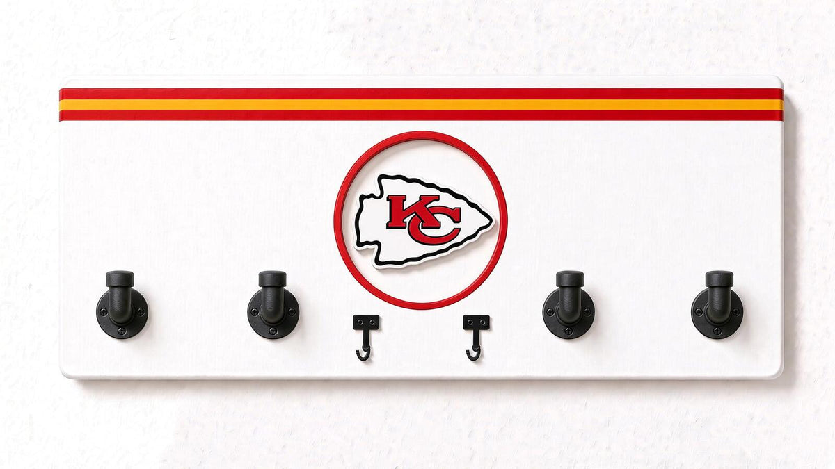 AFC-NFL-  Coat Rack, Sports Wall Hooks, Man Cave Coat Hanger, Football Fan Gift