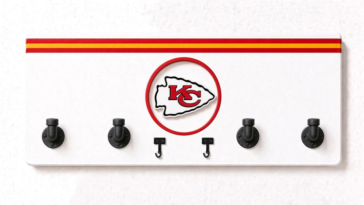 AFC-NFL-  Coat Rack, Sports Wall Hooks, Man Cave Coat Hanger, Football Fan Gift