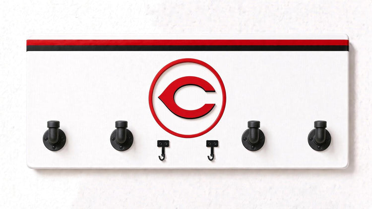 MLB NL-  Coat Rack, Sports Wall Hooks, Man Cave Coat Hanger, Hockey Fan Gift