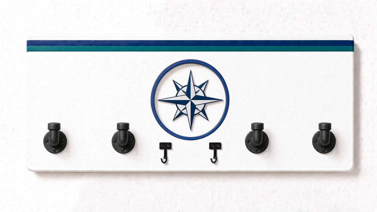 MLB-AL-  Coat Rack, Sports Wall Hooks, Man Cave Coat Hanger, Hockey Fan Gift