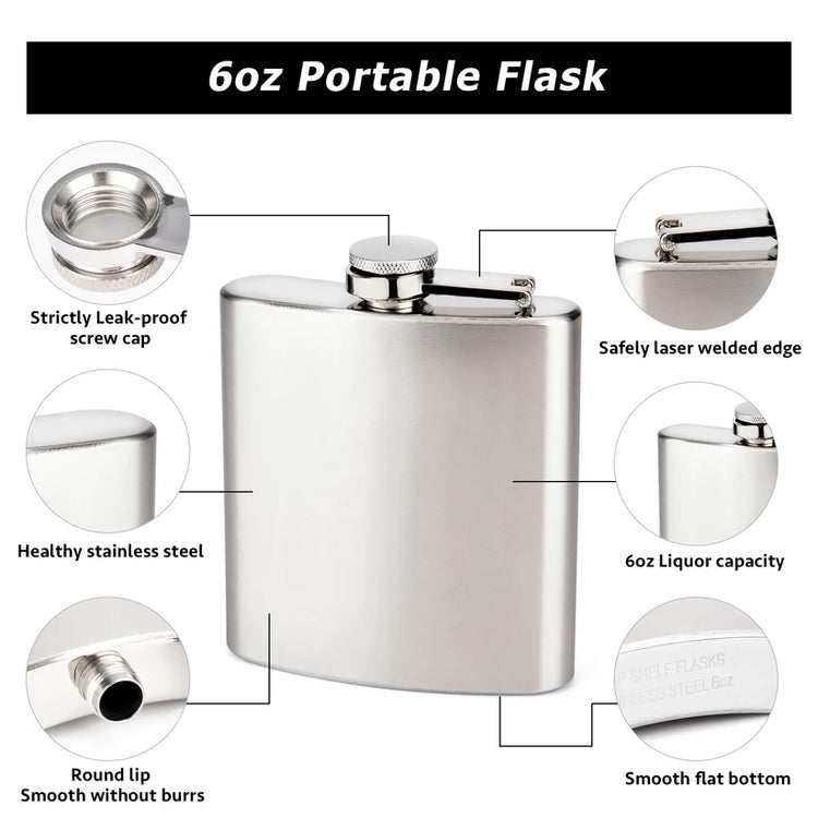 MLB Engraved Stainless Steel Flask