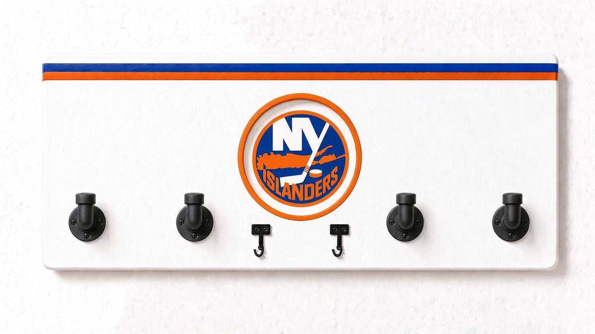 NHL-EAST-  Coat Rack, Sports Wall Hooks, Man Cave Coat Hanger, Hockey Fan Gift