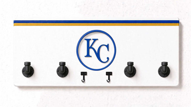 MLB-AL-  Coat Rack, Sports Wall Hooks, Man Cave Coat Hanger, Hockey Fan Gift