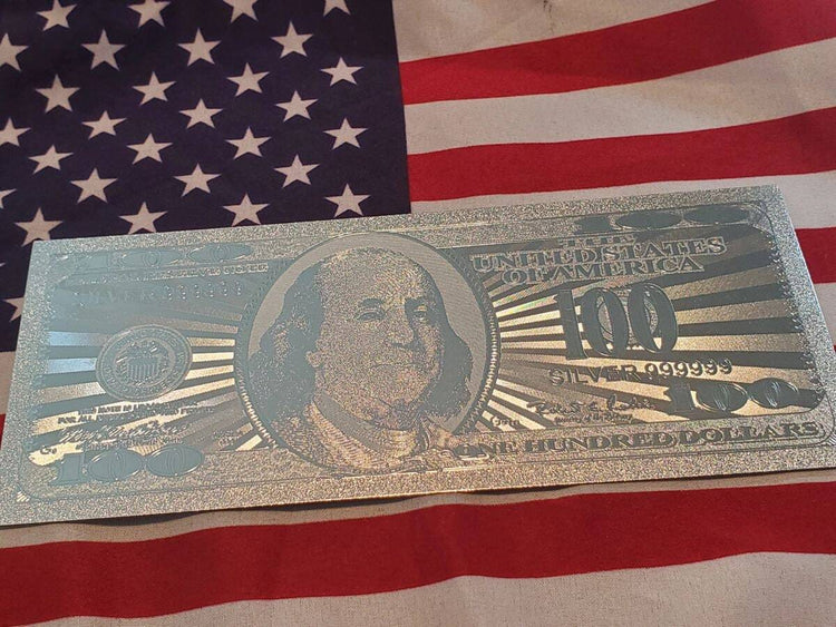 100 Dollar SILVER FRANKLIN BILL