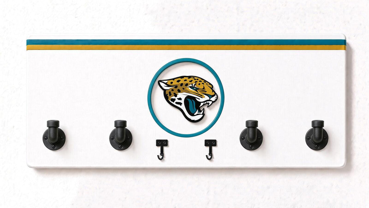 AFC-NFL-  Coat Rack, Sports Wall Hooks, Man Cave Coat Hanger, Football Fan Gift