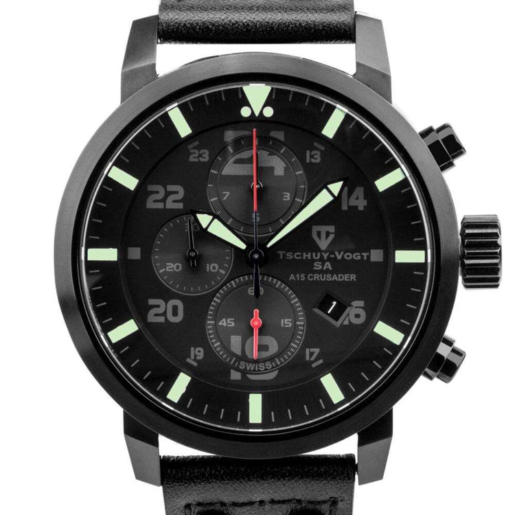 Tschuy-Vogt Crusader Swiss Chronograph 46mm Case