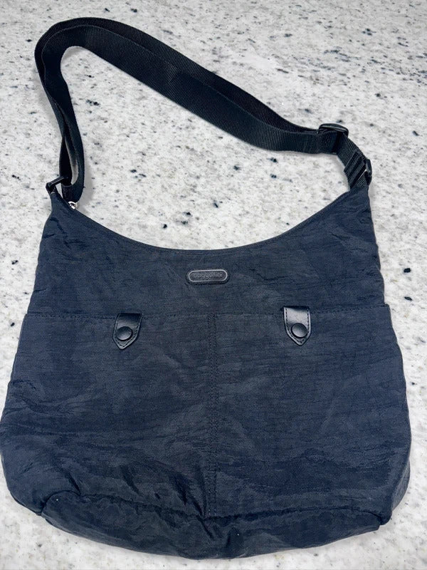 Baggallini Black Nylon Crossbody Bag Lightweight Travel Everyday Purse