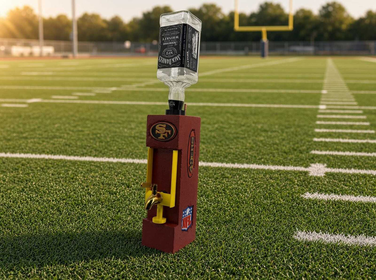 Handmade Solid Concrete Whiskey Dispenser –  All NFL teams Available ++