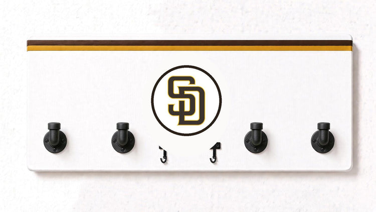 MLB NL-  Coat Rack, Sports Wall Hooks, Man Cave Coat Hanger, Hockey Fan Gift