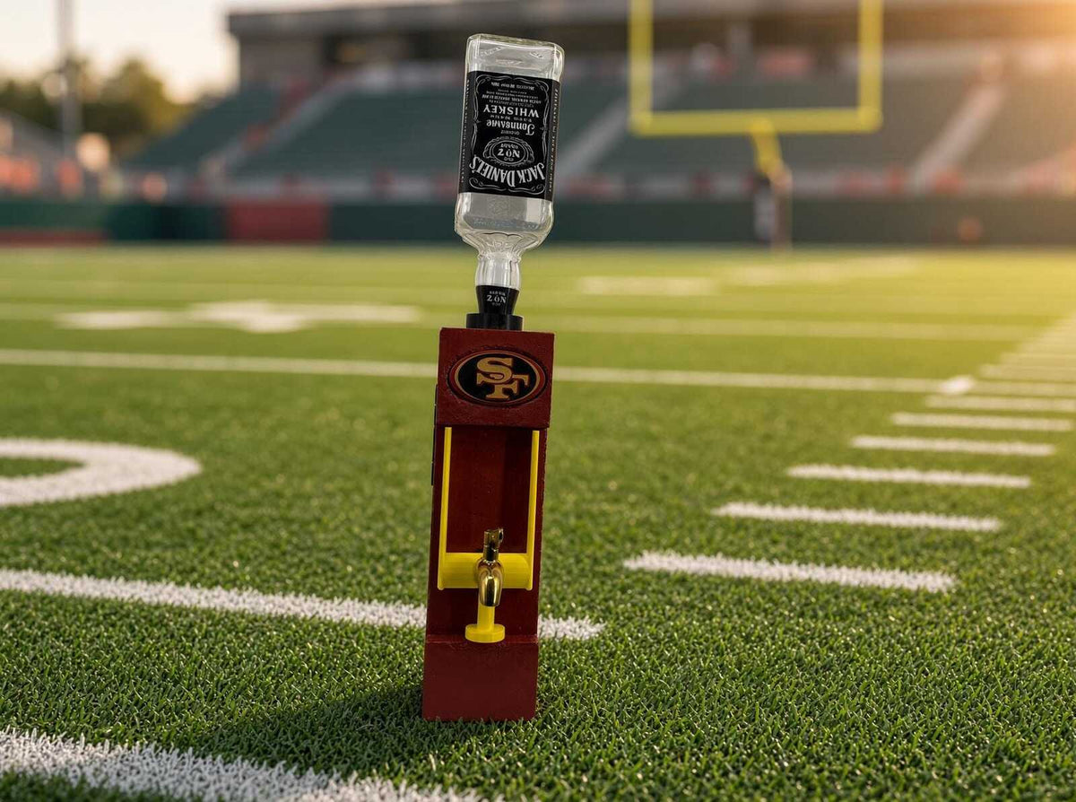 Handmade Solid Concrete Whiskey Dispenser –  All NFL teams Available ++