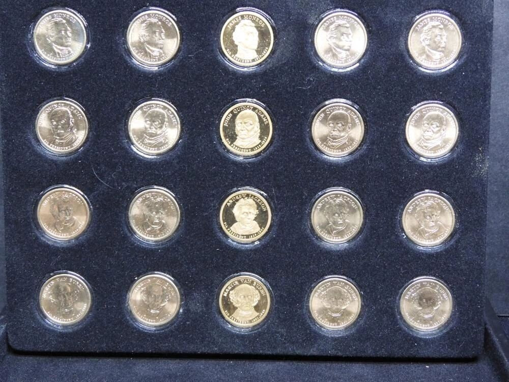 50-Presidential Dollar In Wooden Case