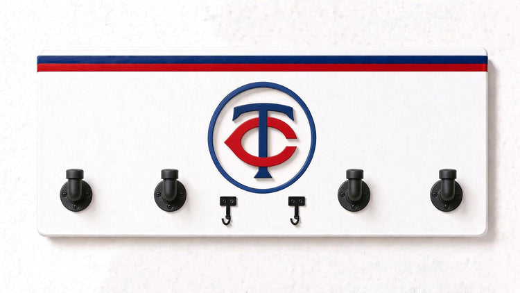 MLB-AL-  Coat Rack, Sports Wall Hooks, Man Cave Coat Hanger, Hockey Fan Gift