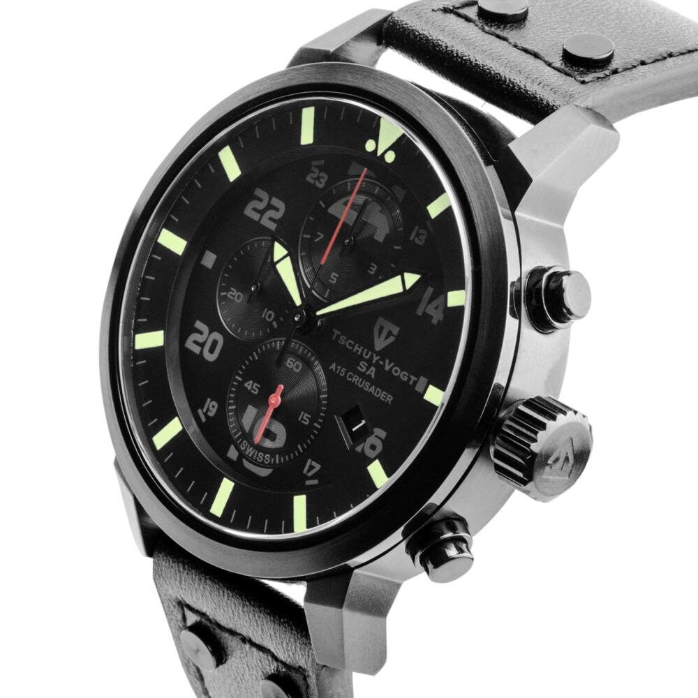 Tschuy-Vogt Crusader Swiss Chronograph 46mm Case