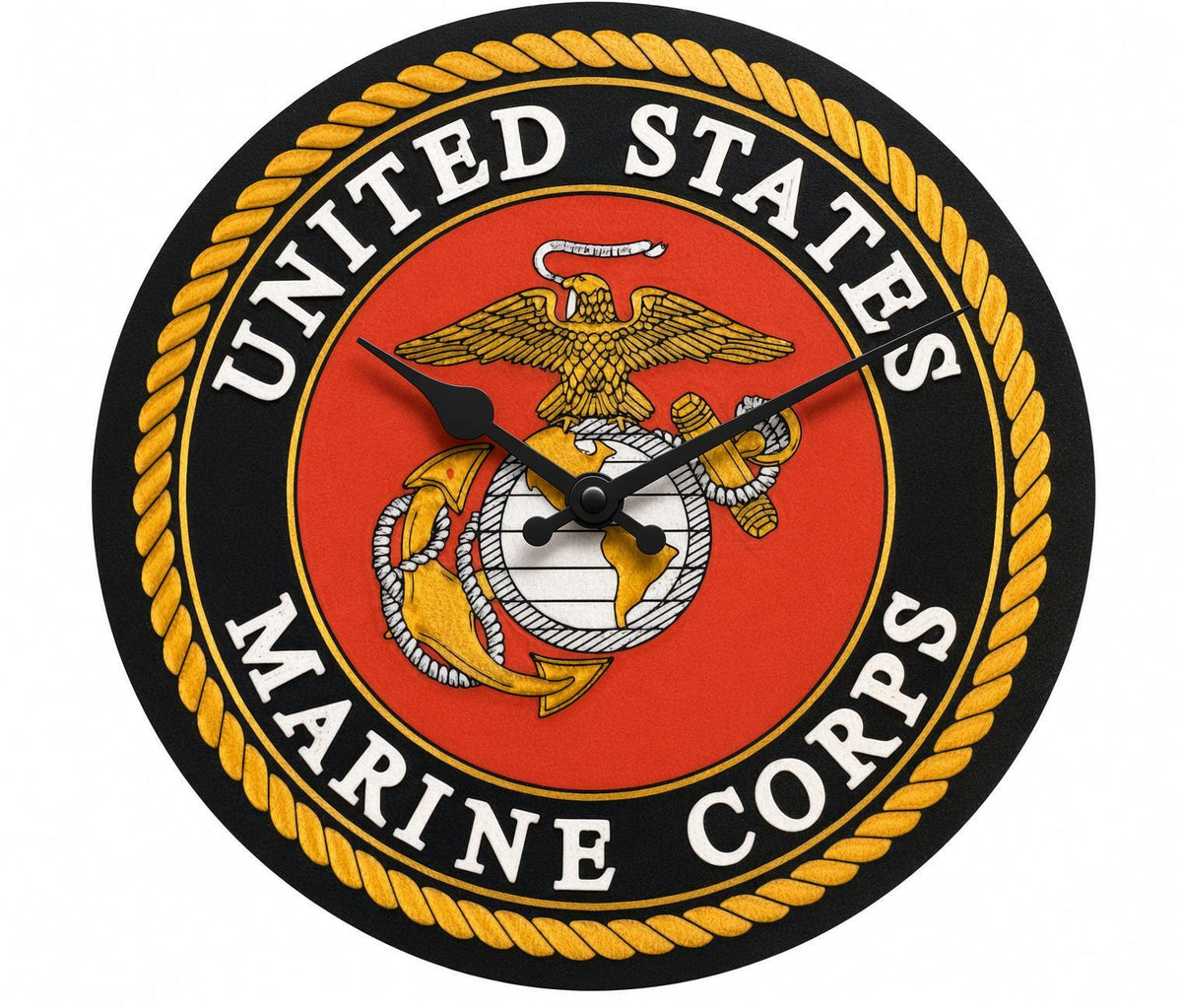 All 4 Branches Military Emblem Wall Clocks- Army-Navy-Air Force-Marines