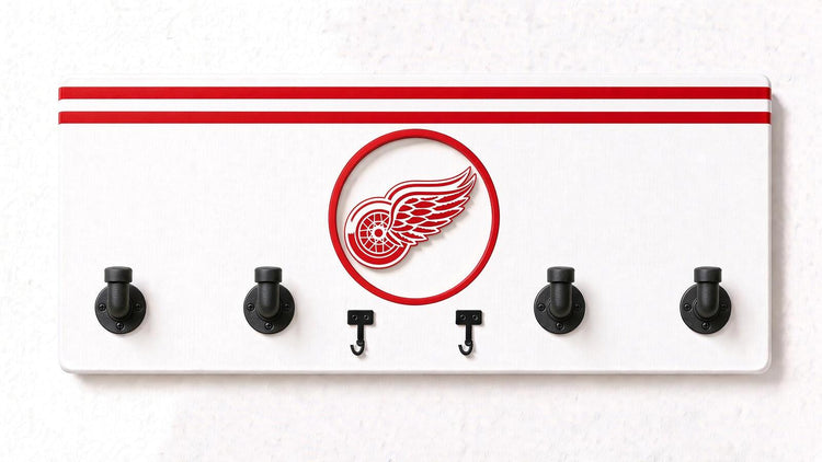 NHL-EAST-  Coat Rack, Sports Wall Hooks, Man Cave Coat Hanger, Hockey Fan Gift