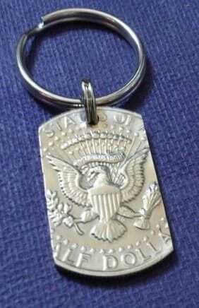 Kennedy Dog Tag Keychain