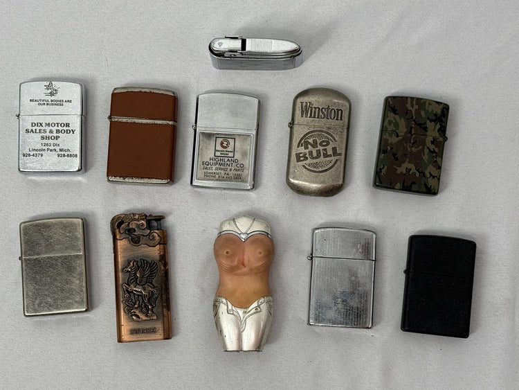 Zippo Lighter Collection Mixed Lot