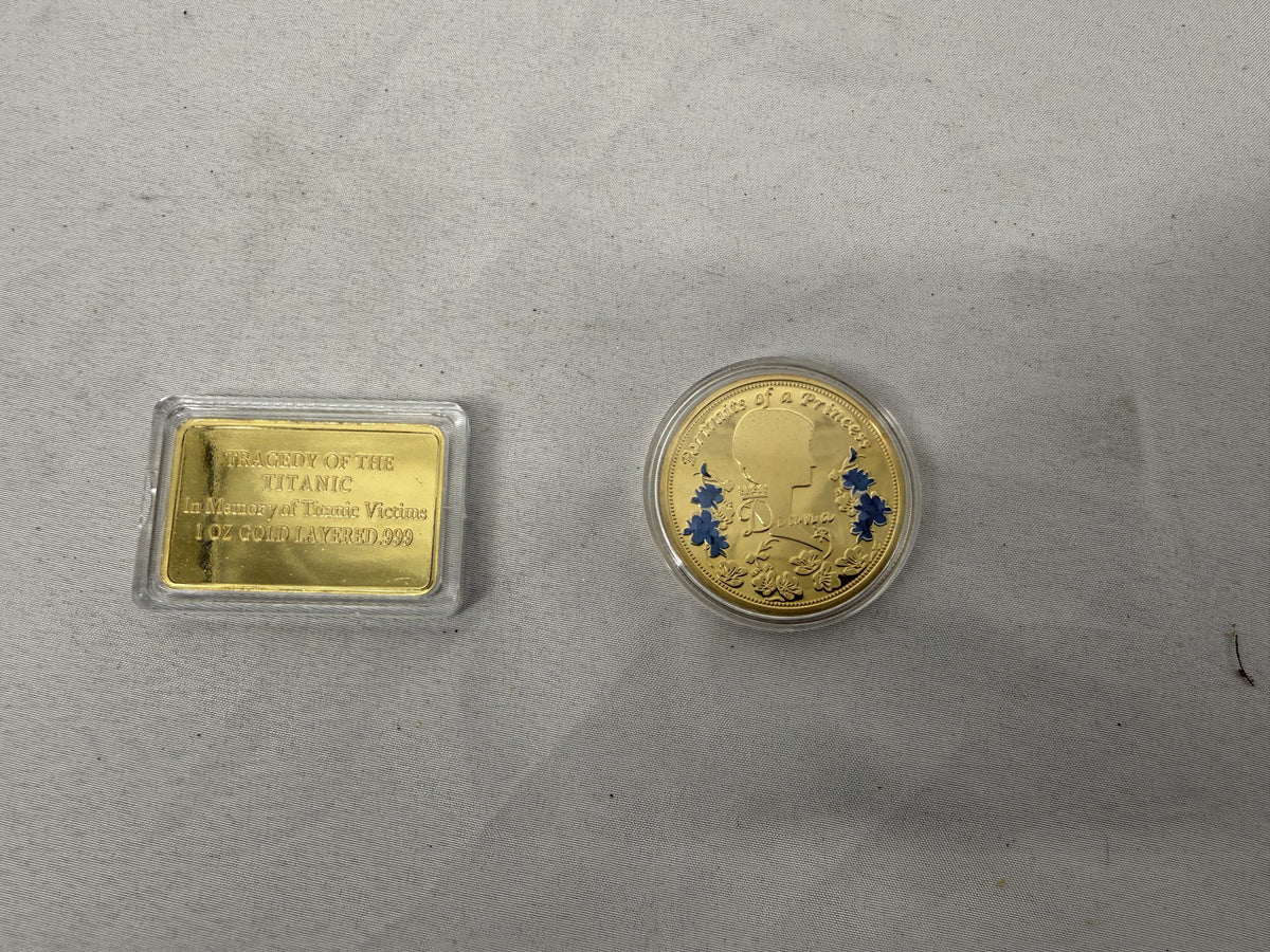 Princess Diana and Titanic Coins