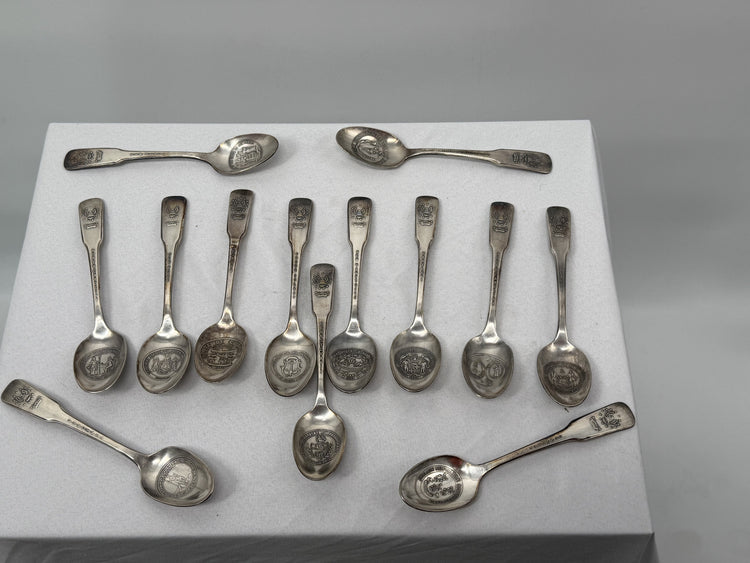13 original Colonies Electroplated Silver