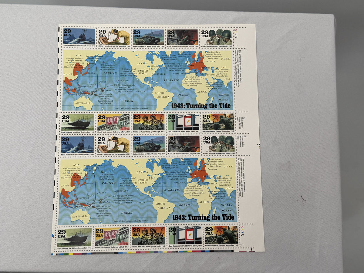 Collection of Vintage US Commemorative and Themed Postage Stamp Sheets