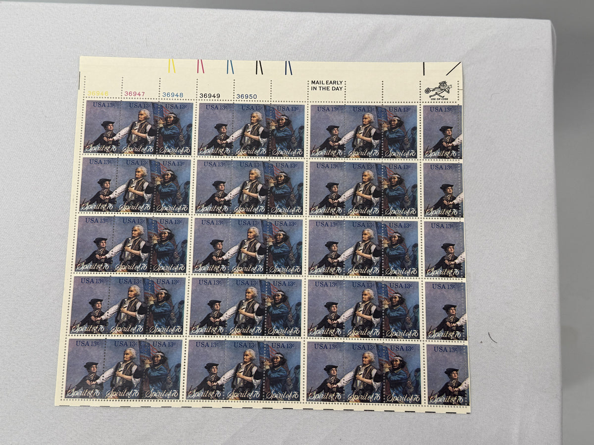 Collection of Vintage US Commemorative and Themed Postage Stamp Sheets