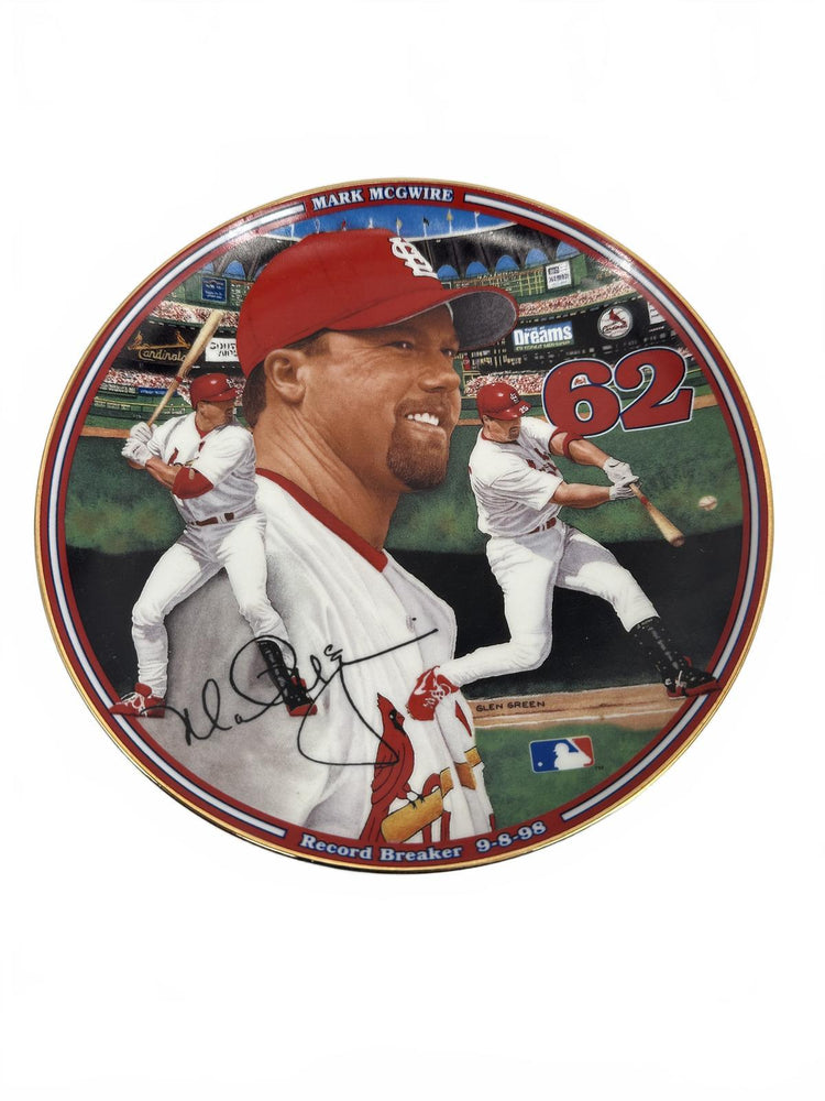 1998 Bradford Exchange "Record Breaker" collector plate - Mark McGwire