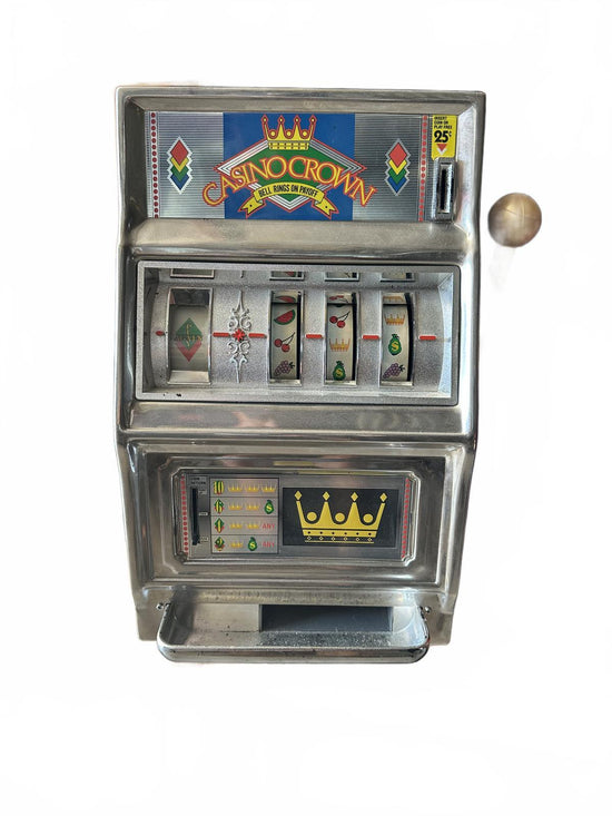 Vintage 1970s Waco "Casino Crown" Mechanical Slot Machine - Working Reels!