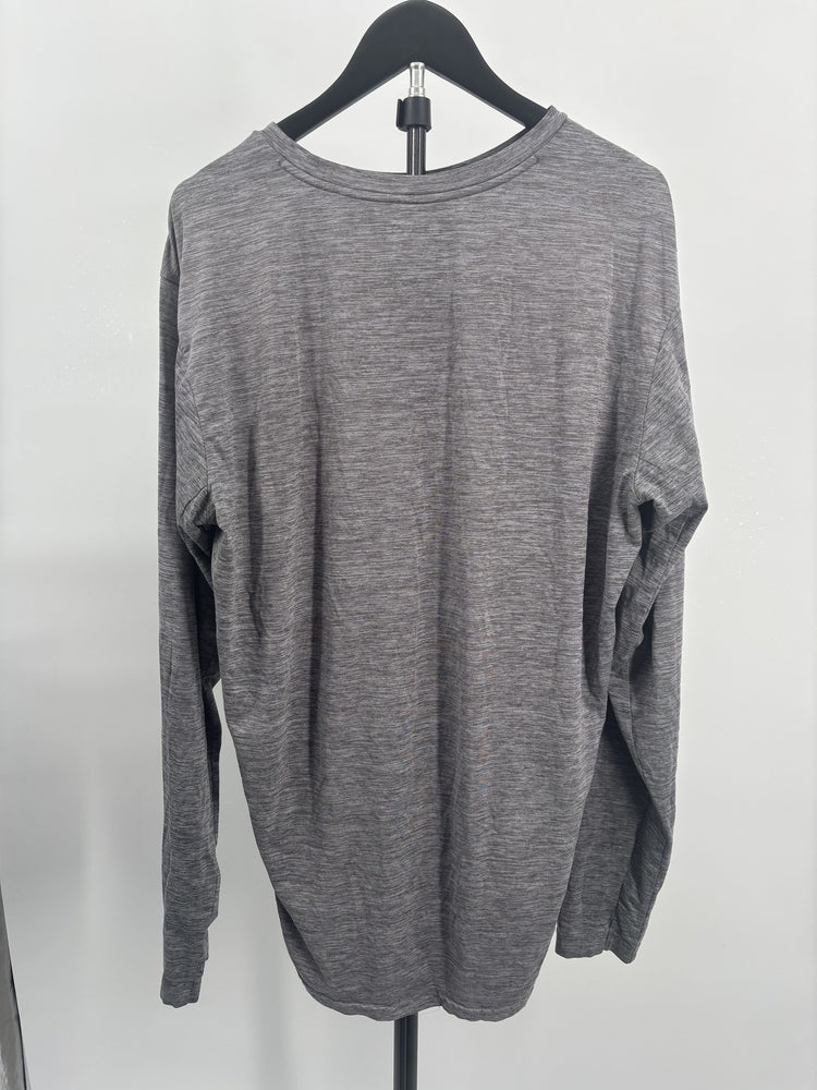 Columbia Gray Long Sleeve Athletic Performance Shirt Large
